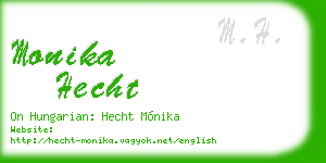 monika hecht business card